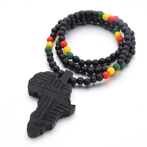 Africa Continent necklace