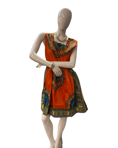 Dashiki Print short Dress