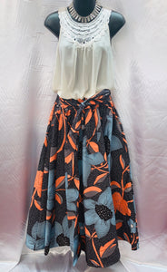 Ankara Flower Skirt