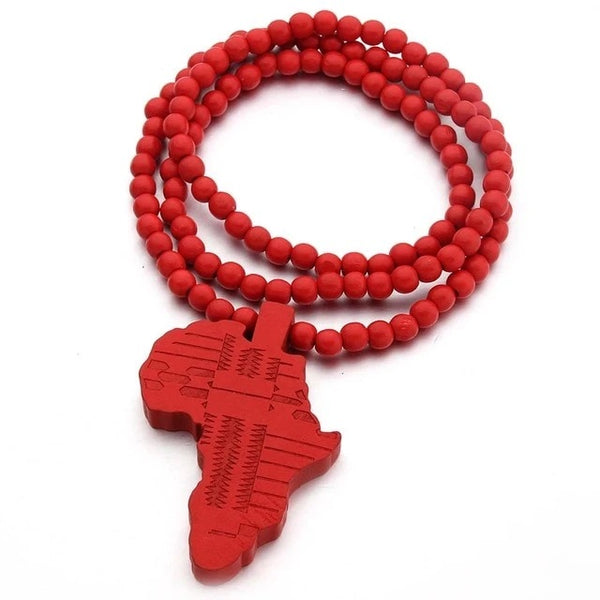 Africa Continent necklace